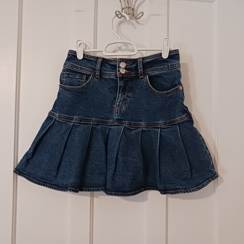 Wild Fable denim pleated skirt